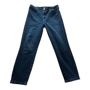 Lovers And Friends Mason High Rise Stretch Skinny Sz 32 Dark Sustainable Denim